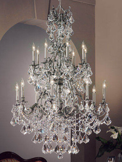 Majestic Imperial 16 Light Chandelier in Aged Pewter (92|57357 AGP CGT)
