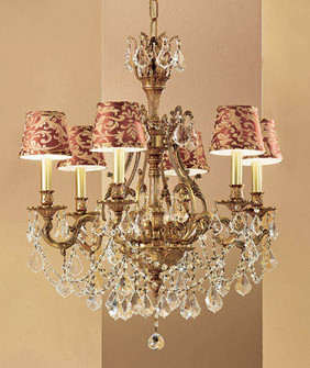 Majestic Imperial Six Light Chandelier in French Gold (92|57356 FG CP)