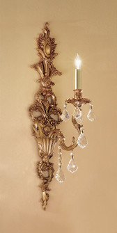 Majestic Imperial One Light Wall Sconce in French Gold (92|57351 FG CBK)