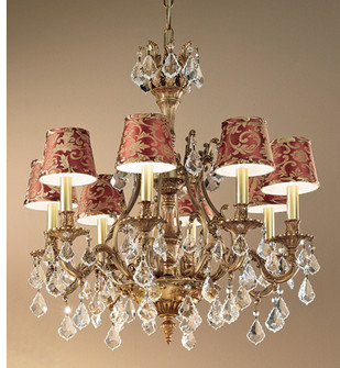 Majestic Eight Light Chandelier in Aged Pewter (92|57348 AGP CGT)