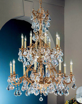 Majestic 16 Light Chandelier in French Gold (92|57347 FG CP)