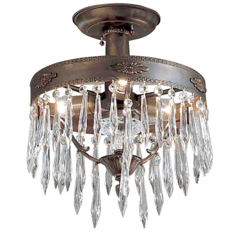 Duchess Three Light Flush/Semi-Flush Mount in Bronze w/Black Patina (92|57313 BBK I)