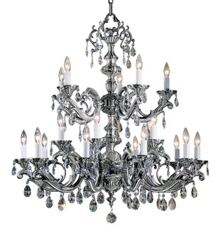 Princeton II 20 Light Chandelier in Millennium Silver (92|57220 MS C)