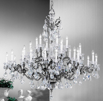 Via Firenze 30 Light Chandelier in Silver Plate (92|57130 SP IRA)