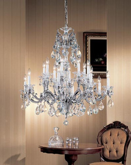 Via Firenze 16 Light Chandelier in Roman Bronze (92|57116 RB CGT)