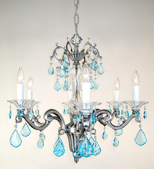 Via Firenze Six Light Chandelier in Millennium Silver (92|57106 MS CSA)