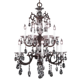 Via Lombardi 12 Light Chandelier in Roman Bronze (92|57062 RB CP)