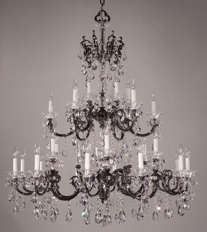 Via Lombardi 30 Light Chandelier in Millennium Silver (92|57060 MS CP)