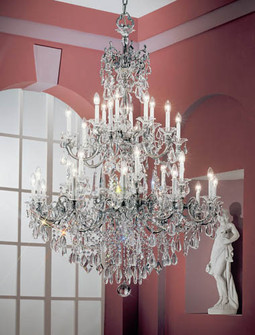 Via Venteo 30 Light Chandelier in Millennium Silver (92|57030 MS C)