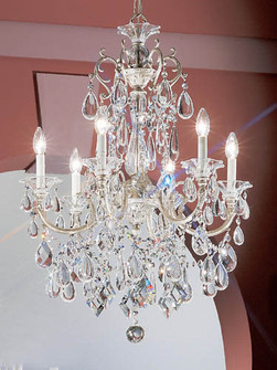 Via Venteo Six Light Chandelier in Silverstone (92|57006 SS C)