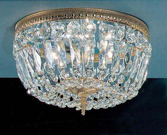 Crystal Baskets Three Light Flush/Semi-Flush Mount in Olde World Bronze (92|52312 OWB I)