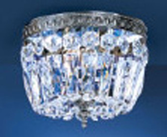 Crystal Baskets Two Light Flush/Semi-Flush Mount in Roman Bronze (92|52208 RB CP)