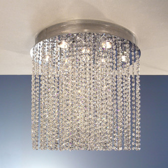 Crystal Rain Ten Light Chandelier/Flush Mount in Chrome (92|16121-24 CP)