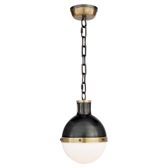 Hicks One Light Pendant in Bronze with Antique Brass (268|TOB 5062BZ/HAB-WG)