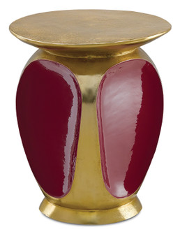 Malmo Accent Table in Gold/Ruby (142|4000-0057)