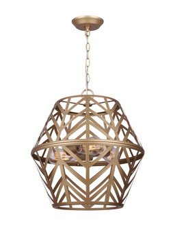 Maud Three Light Chandelier in Painted Gold (387|ICH635B03PGD17)