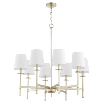 Belshaw Eight Light Chandelier in Aged Silver Leaf (19|624-8-60)