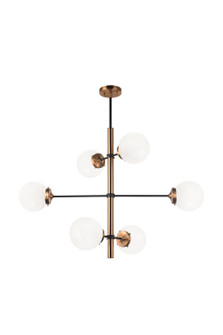 Enchant Six Light Pendant in Aged Gold Brass (423|C78106AGOP)