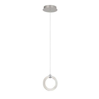 Hermosa LED Pendant in Brushed Nickel w/ Chrome (102|NSH-8129-NCCR)