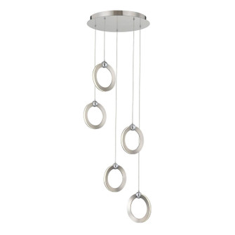 Hermosa LED Pendant in Brushed Nickel w/ Chrome (102|NSH-8125-NCCR)