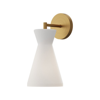Betty One Light Wall Sconce in Aged Gold/Opal Glass (452|WV473706AGOP)