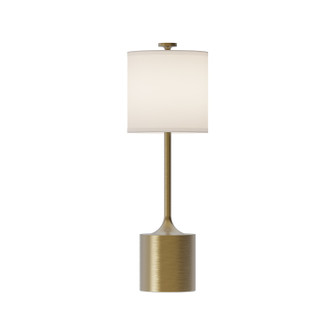 Issa One Light Table Lamp in Brushed Gold/Ivory Linen (452|TL418726BGIL)