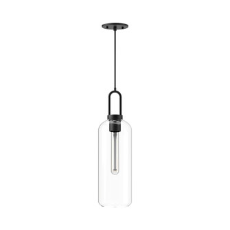 Soji One Light Pendant in Clear Glass/Matte Black (452|PD401606MBCL)