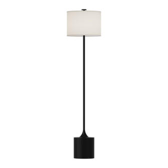 Issa One Light Floor Lamp in Matte Black/Ivory Linen (452|FL418761MBIL)