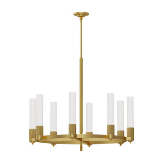 Rue Eight Light Chandelier in Brushed Gold (452|CH416108BG)