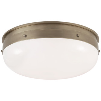 Hicks LED Flush Mount in Antique Nickel (268|TOB 4064AN-WG)