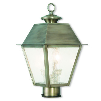 Mansfield Two Light Outdoor Post Lantern in Vintage Pewter (107|2166-29)