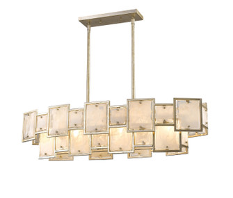 Skyler Six Light Island Chandelier in Silver Leaf (90|256628)