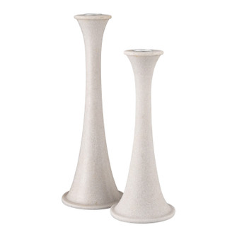 Bonnie Candleholder - Set of 2 in Alabaster (45|S0037-11226/S2)