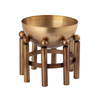 Piston Footed Planter in Brass (45|H0897-10936)