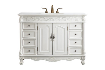 Bordeaux Single Bathroom Vanity in Antique white (173|VF-1039-VW)