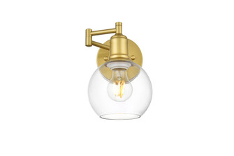 Davian One Light Swing Arm Wall Sconce in Brass (173|LD7327W6BRA)