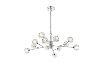 Graham 12 Light Pendant in Chrome and Clear (173|3509D35C)