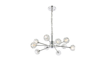 Graham Ten Light Pendant in Chrome and Clear (173|3509D29C)