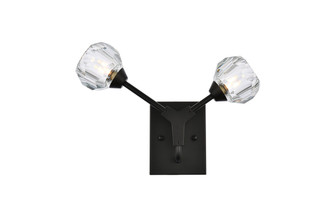 Zayne Two Light Wall Sconce in Black (173|3508W15BK)