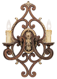 Seville Two Light Wall Sconce in Palacial Bronze w/ Gildeds (107|8862-64)