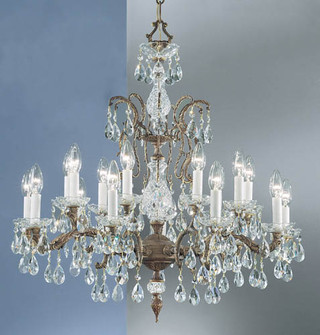 Madrid 18 Light Chandelier in Roman Bronze (92|5538 RB CGT)