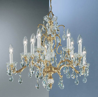 Madrid Ten Light Chandelier in Roman Bronze (92|5530 RB PAM)