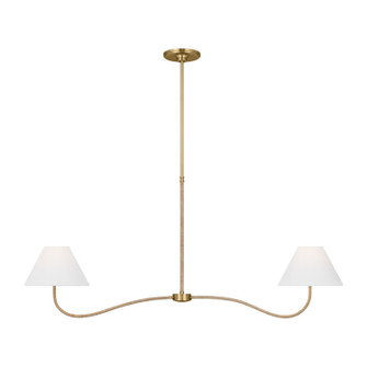 Laguna Two Light Linear Chandelier in Burnished Brass (454|CC1712BBS) Laguna Two Light Linear Chandelier in Burnished Brass (454|CC1712BBS)