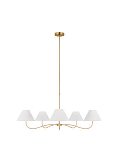 Laguna Five Light Chandelier in Burnished Brass (454|CC1695BBS)