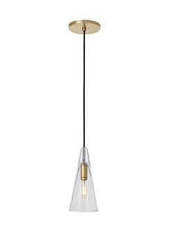 Selina One Light Pendant in Natural Brass (182|SLPD281CNB)