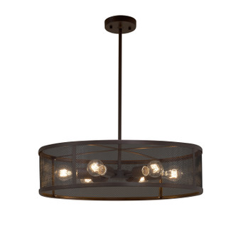 Wire Mesh Six Light Pendant in Dark Bronze (102|MSH-9552-DBRZ)