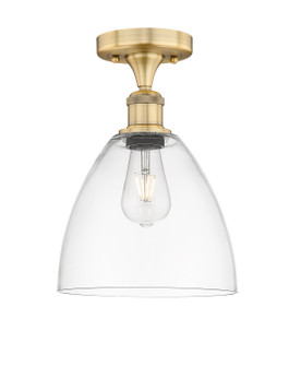 Edison One Light Semi-Flush Mount in Brushed Brass (405|616-1F-BB-GBD-92)