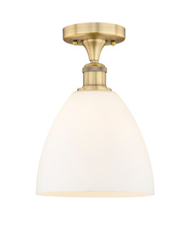 Edison One Light Semi-Flush Mount in Brushed Brass (405|616-1F-BB-GBD-91)