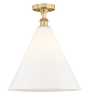 Edison One Light Semi-Flush Mount in Brushed Brass (405|616-1F-BB-GBC-161)