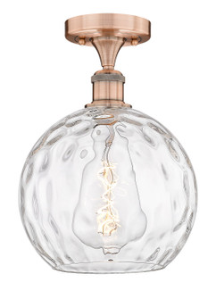 Edison One Light Semi-Flush Mount in Antique Copper (405|616-1F-AC-G1215-10)